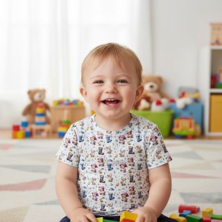 Tricot Olly and friends design D digital print