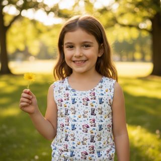 Tricot Olly and friends design D digital print