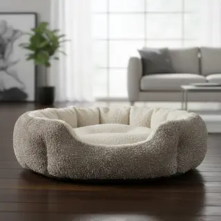 Blăniță artificială LUREX SILVER taupe