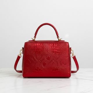 Piele sintetică SNAKE rouge metal