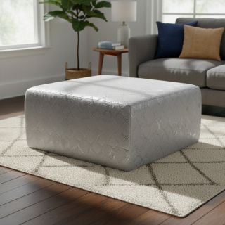 Piele sintetică SNAKE blanc argent