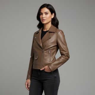 Piele sintetică pentru îmbrăcăminte taupe