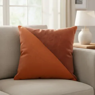 Imitație de piele întoarsă ALASKA orange/brique