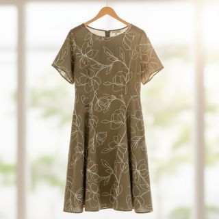 Viscoză cu in EMBROIDERY Flower Danielle pickle