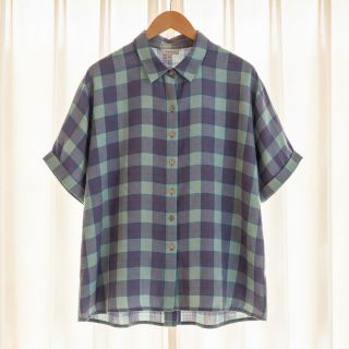 Viscoză cu in YARN DYED Square green