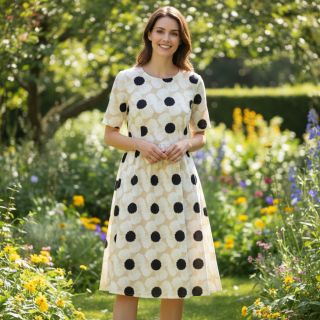 Viscoză cu in Waxflower design B digital print