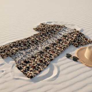 Viscoză cu in Daisy design B digital print