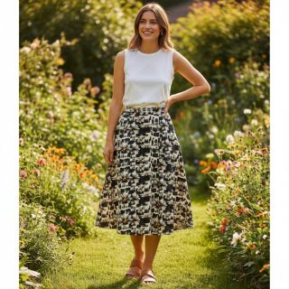 Viscoză cu in Daisy design A digital print