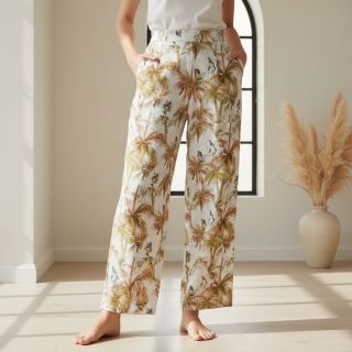 Viscoză cu in Crane bird design A digital print