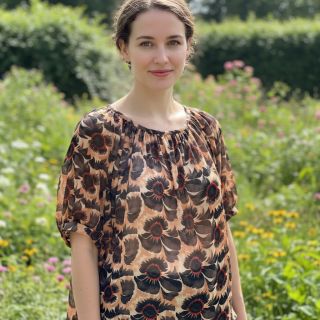 Viscoză cu in Sunlower design B digital print