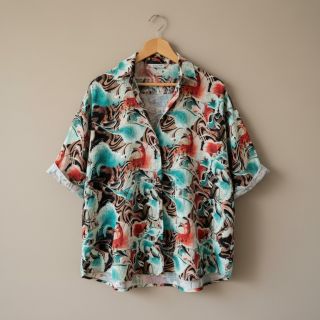 Viscoză cu in Paint chaos design B digital print