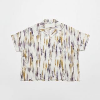 Viscoză cu in Natural Lin Lina green digital print