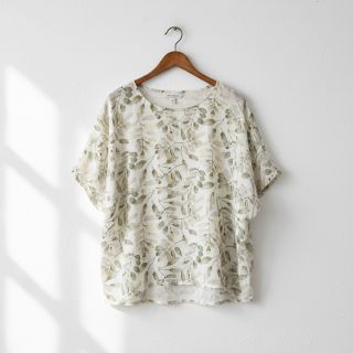 Viscoză cu in Natural Lin Lissy ecru digital print