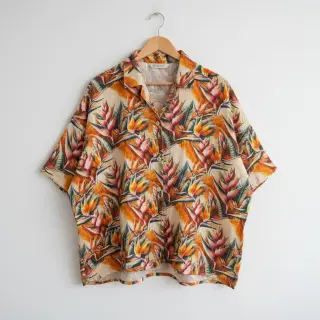 Viscoză cu in Marigold design A digital print