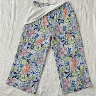 Viscoză cu in CREPE Flowers blue digital print