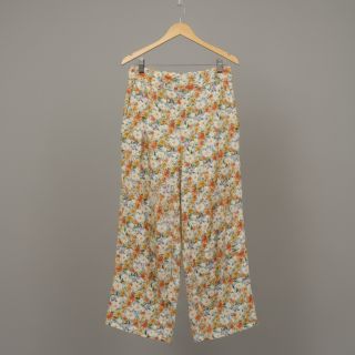 Viscoză cu in CREPE Flowers yellow digital print