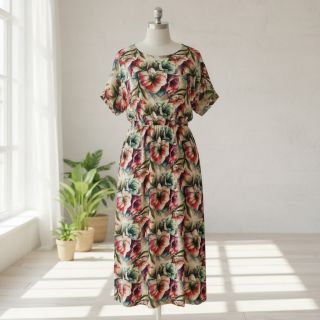 Viscoză cu in Azalea design A digital print