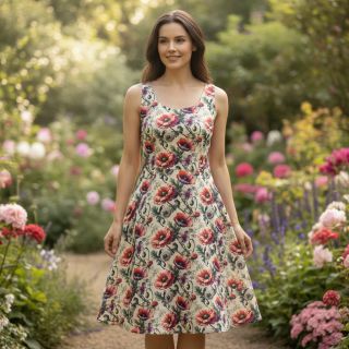 Viscoză cu in Liana design C digital print