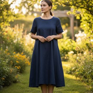 Viscoză cu in PREMIUM navy blue