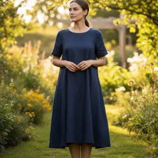 Viscoză cu in PREMIUM navy blue