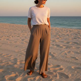 Viscoză cu in CRINCLE taupe