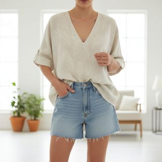 Viscoză cu in natural Leaves border