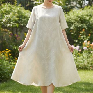 Viscoză cu in natural Leaves border