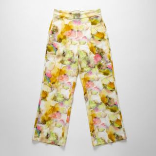 Viscoză SATIN Ambre yellow digital print