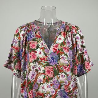 Viscoză SATIN Old fashion flowers digital print