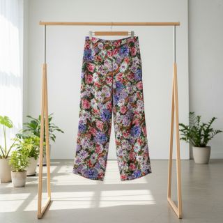 Viscoză SATIN Old fashion flowers digital print