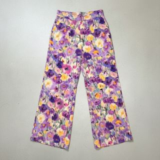 Viscoză SATIN Lavender flowers digital print