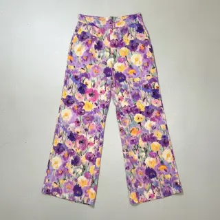 Viscoză SATIN Lavender flowers digital print