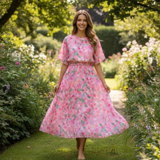 Viscoză SATIN Abstract digital print