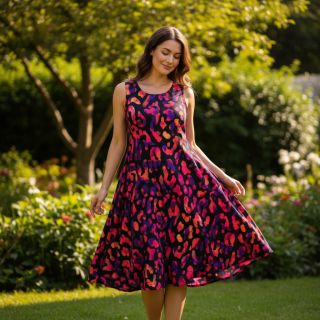 Viscoză RADIANCE Animal skin black digital print