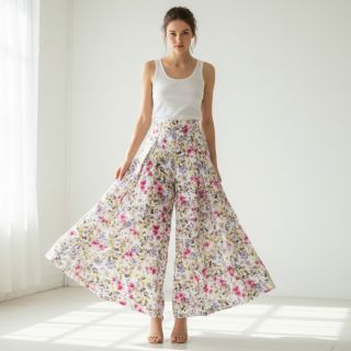 Viscoză RADIANCE Flower Uma white digital print