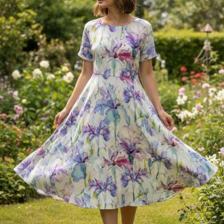 Viscoză RADIANCE Flower Tara digital print