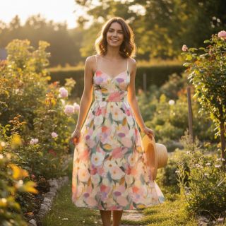 Viscoză RADIANCE Flower Dali digital print