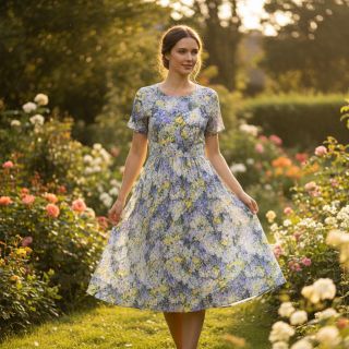 Viscoză RADIANCE Flower Ciri digital print