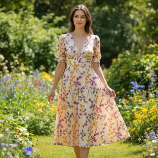 Viscoză RADIANCE Ephora flowers digital print