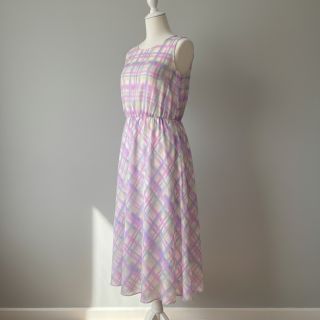 Viscoză RADIANCE Check purple digital print