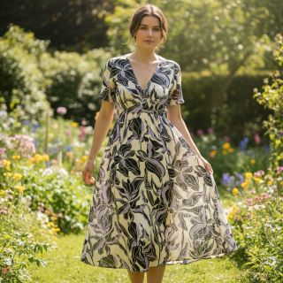 Viscoză ROSELLA STRETCH Flowers