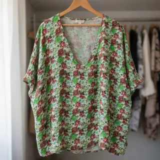 Viscoză RAYON POPLIN Knitted design E digital print