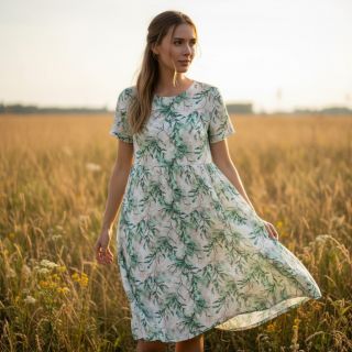 Viscoză RAYON POPLIN Bright flowers design D digital print