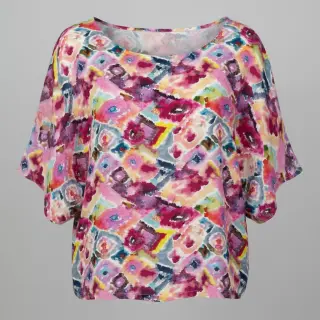 Viscoză RAYON POPLIN Colorful Patterns design D digital print