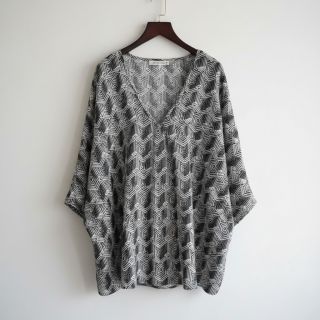 Tricot VISCOSE Structure grey digital print