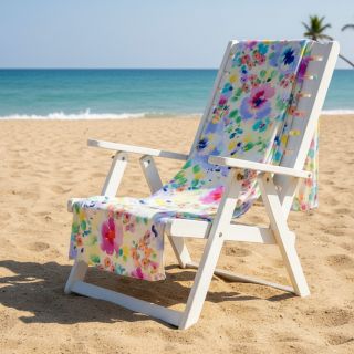 Viscoză STRETCH Watercolour flowers design B digital print