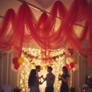 Tul pentru TUTU red 160 cm