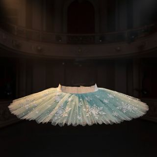 Tul pentru TUTU Crystal old green