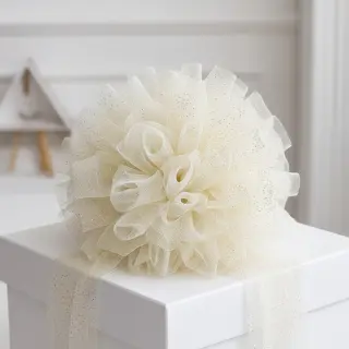 Tul pentru TUTU ROYAL SPARKLE ecru gold