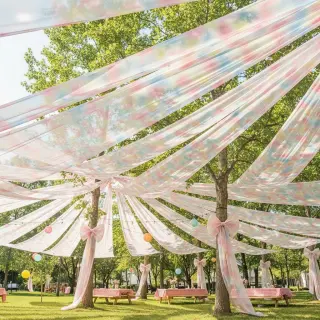 Tul pentru TUTU Rainbow design H